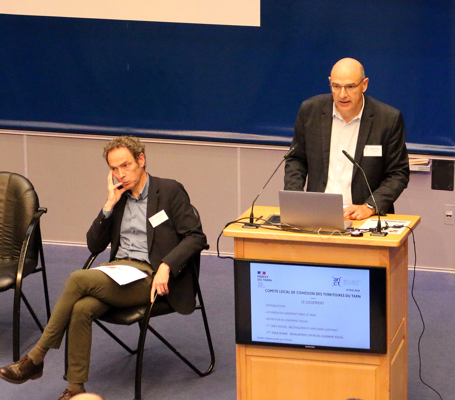 Philippe Aspar CLCT spécial Logement 31 mai 2024 - Pupitre