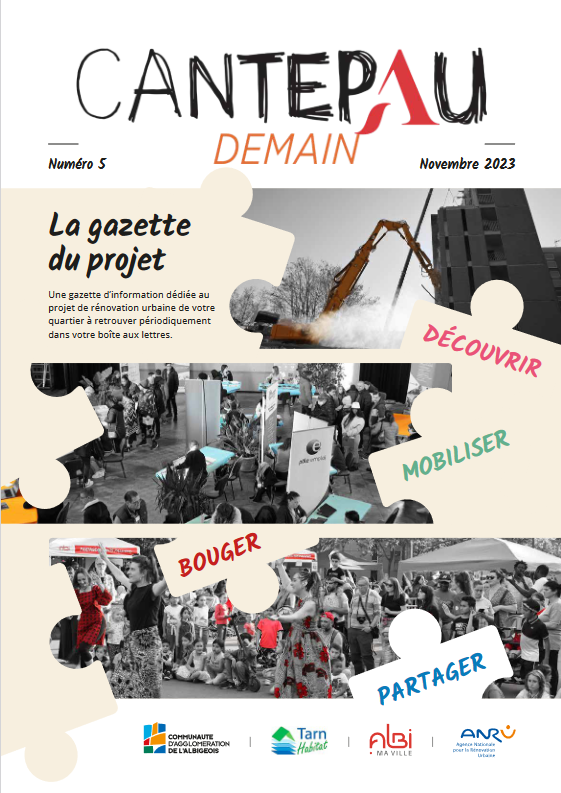 Une de la Gazette Cantepau Demain n°5