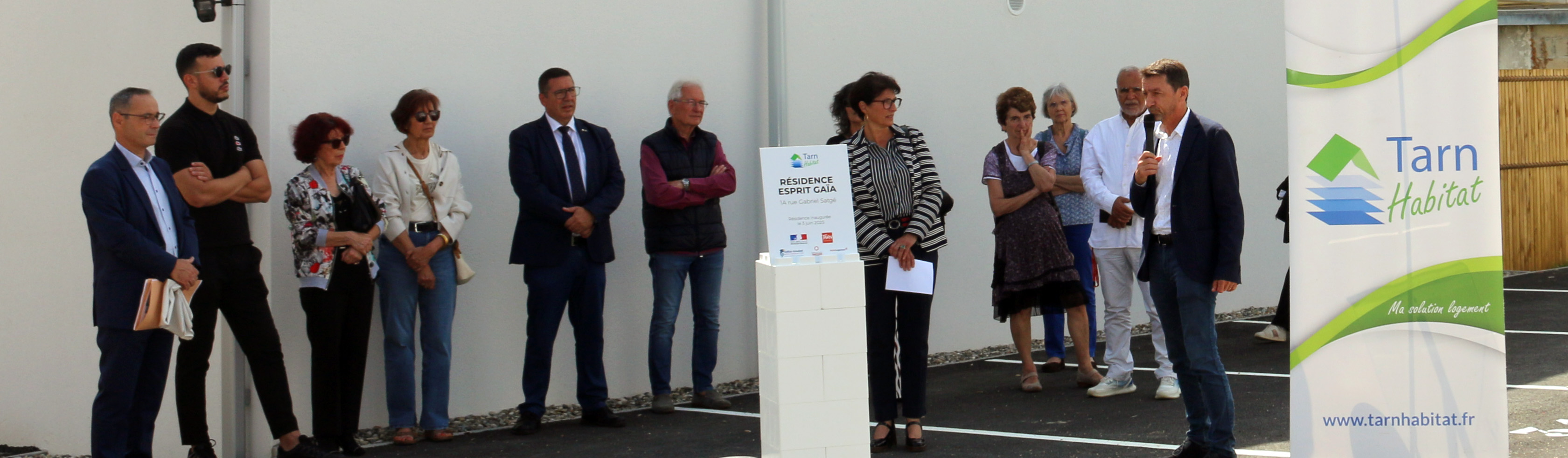 Prise de parole Daniel Barrère à l&aposinauguration de la résidence Esprit Gaïa