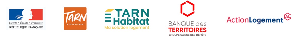 Bandeau des logos des financeurs des Jardins du Printemps à Réalmont