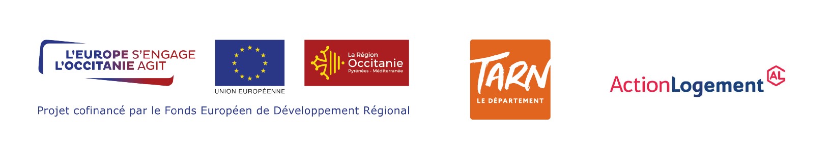Logos financeurs Réhabilitation résidence Jeanne d&aposArc Mazamet