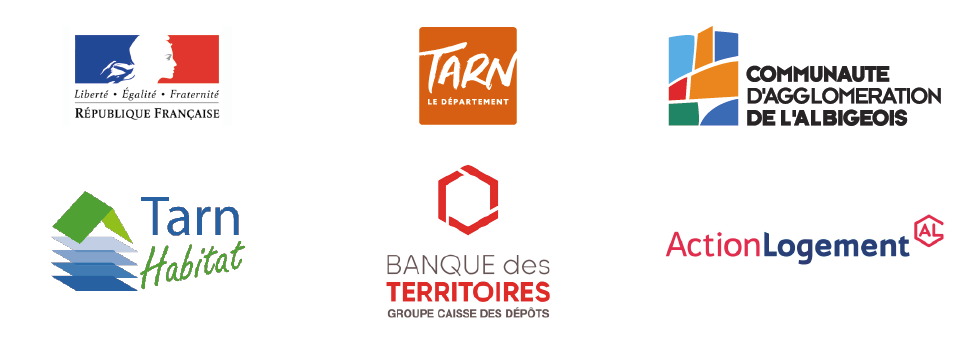 Logos des financeurs résidence Saint-Exupéry au Séquestre