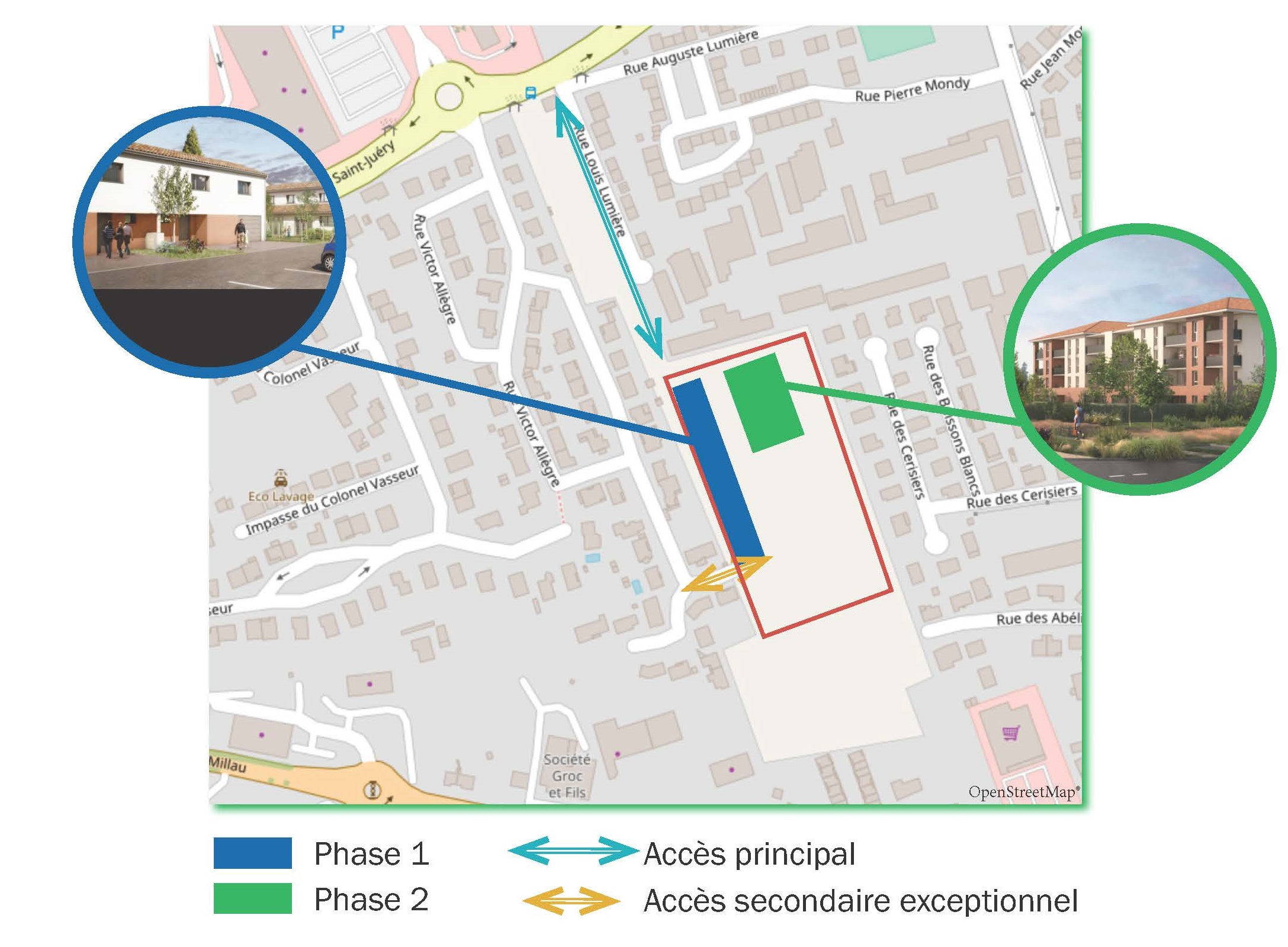 Plan de circulation des véhicules de chantier