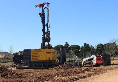 Les forages de la premi&egrave;re op&eacute;ration de g&eacute;othermie de Tarn Habitat sont en cours