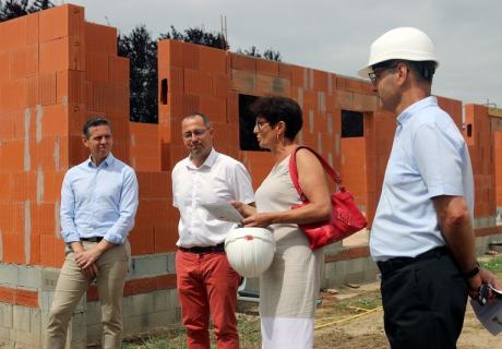 Visite du chantier de la r&eacute;sidence Le Lotier