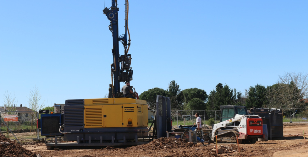 Les forages de la premi&egrave;re op&eacute;ration de g&eacute;othermie de Tarn Habitat sont en cours