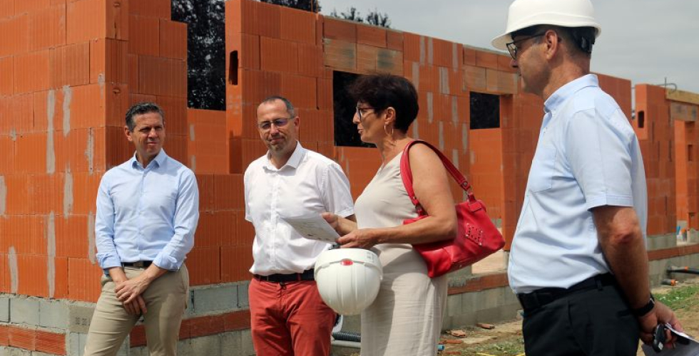 Visite du chantier de la r&eacute;sidence Le Lotier